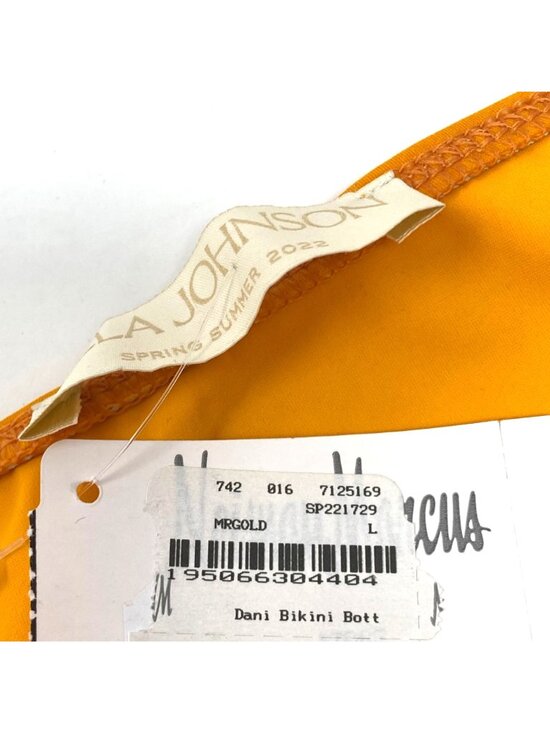 Ulla Johnson Dani Bikini Bottom Basic Size Large Marigold Orange Summer - Picture 3 of 9